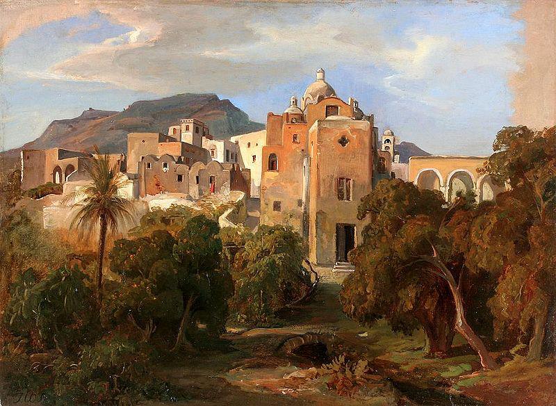 Johann Wilhelm Schirmer Capri mit Blick auf Santa Serafina oil painting picture
